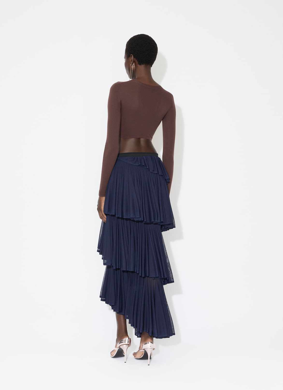 KNIT SPIRAL SKIRT ALAÏA   KNIT SPIRAL SKIRT